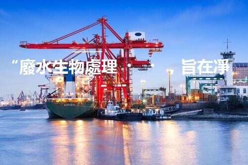 “廢水生物處理，旨在凈化水源，守護(hù)碧水藍(lán)天”